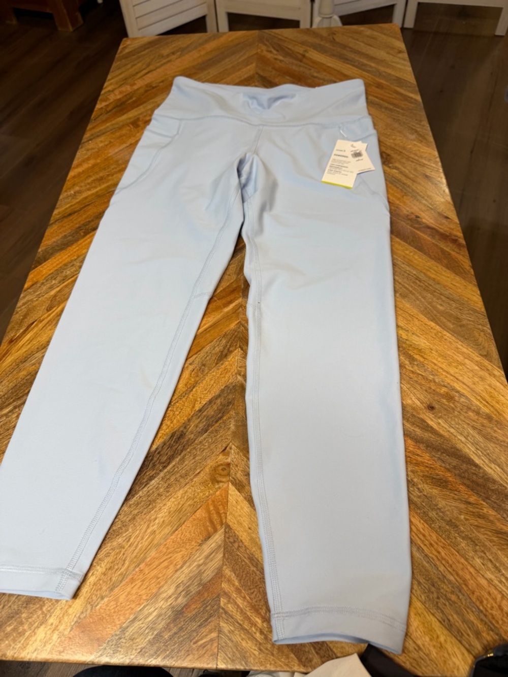 Old Navy Leggings Light Blue Elevate High-Rise Leggings Sz LP NWT